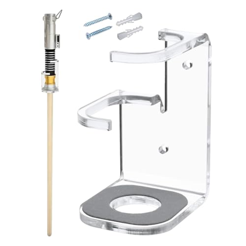 Pcingsia Lichtschwert-Präsentationsständer, Acryl-Katana-Ständer, Wandmontage, dekorativer Katana-Halter, Lichtschwert-Etui für Zuhause, Lichtschwert, Display Pcingsia Lichtschwert-Präsentationsständer, Acryl-Katana-Ständer, Wandmontage, dekorativer Katana-Halter, Lichtschwert-Etui für Zuhause, Lichtschwert, Display von Pcingsia