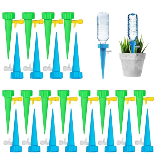 Selbstbewässerungssystem, Automatische Pflanzen Bewässerung Für Indoor Und Outdoor, 24-Teiliges Set Mit 12 Grünen Und 12 Blauen Wasserspender Pflanzen, Ideal Für Kurzreisen Und Gärtner Selbstbewässerungssystem, Automatische Pflanzen Bewässerung Für Indoor Und Outdoor, 24-Teiliges Set Mit 12 Grünen Und 12 Blauen Wasserspender Pflanzen, Ideal Für Kurzreisen Und Gärtner von Pcone Kon