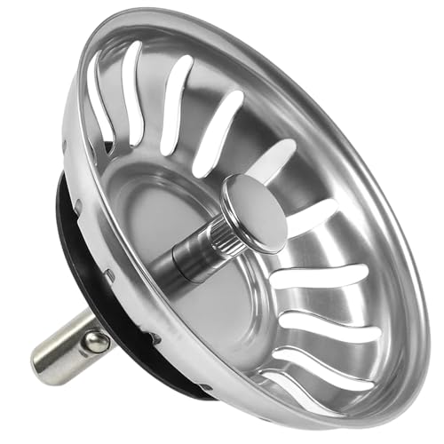 PcvGef Spülbecken Stöpsel, Universelles Abflusssieb für Küchenspüle, 79mm Edelstahl Siebkörbchen mit Abflussstopfen, Langlebiges Spüle Ersatzteil für Blanco und Franke Spüle PcvGef Spülbecken Stöpsel, Universelles Abflusssieb für Küchenspüle, 79mm Edelstahl Siebkörbchen mit Abflussstopfen, Langlebiges Spüle Ersatzteil für Blanco und Franke Spüle von PcvGef