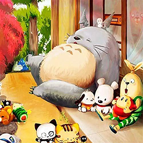 Neu DIY 5d Diamant Malerei Full Kits Voll Bohren Totoro Kristall Strass Stickerei Erwachsene Kinder Groß Diamant Painting Bilder Kreuzstich Home Wall Decor Kunsthandwerk 70x70cm von PeBoo