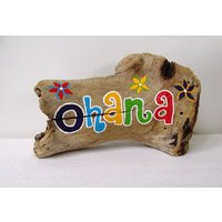 Ohana Leuchtfarben Mit Plumeriablumen | Massanfertigung Malerei, Hawaii von PeaceLoveDriftwood