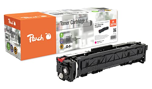 Peach H207-W2210/1/2/3-C064 Tonermodul Magenta ersetzt HP No. 207A, W2213A für z.B. HP Color Laserjet Pro MFP M 283 fdw, HP Color Laserjet Pro MFP M 283 cdw, HP Color Laserjet Pro M 255 dw von Peach