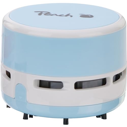 Peach Mini Staubsauger - batteriebetrieben (2x AA) - hohe Saugkraft - blau - PA105 von Peach