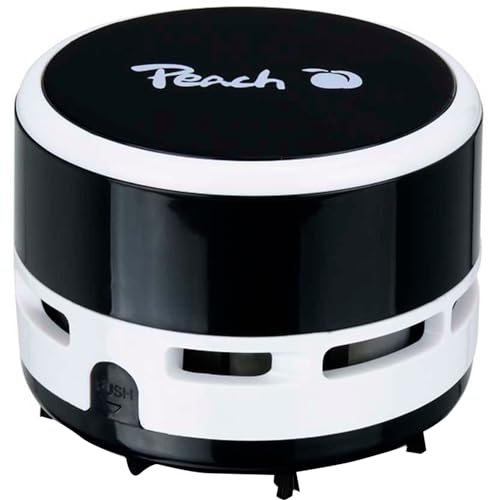 Peach Mini Staubsauger - batteriebetrieben (2x AA) - hohe Saugkraft - schwarz - PA105 von Peach