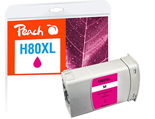 Peach H80 Druckerpatrone XL magenta ersetzt HP No. 80XL M, C4847A für z.B. HP DesignJet 1050 C, HP DesignJet 1050 C Plus, HP DesignJet 1055 CM, HP DesignJet 1055 CM Plus von Peach