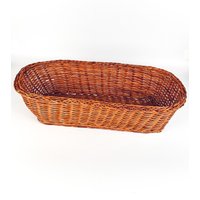 Großer Ovaler Weidenkorb, Aufbewahrungskorb, Wandkorb, Hängekorb, Boho Wicker Rattan, Brotkorb, Mcm Farmhouse von PeachBasketCo