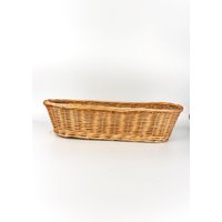 Ovaler Weidenkorb | Kleiner Aufbewahrungskorb Wandkorb Hängekorb Boho Wicker Rattan Brotkorb von PeachBasketCo