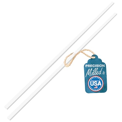 UHMW Precision Milled Bar 3/4" X 3/8" X 36" For Jigs, Fixtures or Miter Slots (size 3/4" x 3/8"). Slick Durable Material Slides with Ease. Ideal for Table Saws, Router Table and Bandsaws (2 UHMW Bars) von Peachtree Woodworking Supply