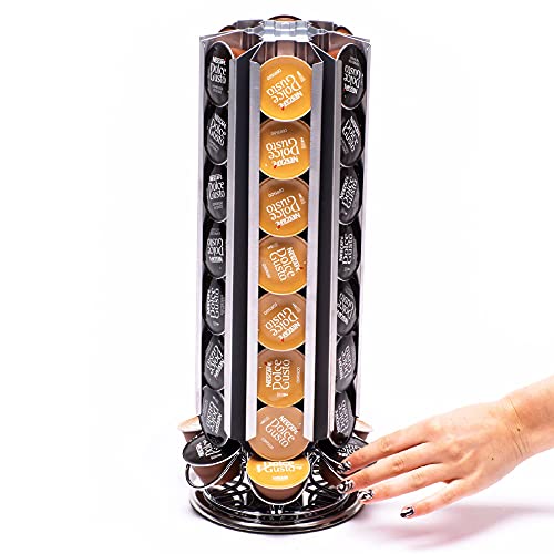 Peak Coffee Dolce Gusto Kaffee Kapselhalter - drehbarer Kaffee Ständer mit Halterung - Kaffee Kapsel Aufbewahrung für 36 Kaffee Pods - Gestell für Kaffeekapseln Peak Coffee Dolce Gusto Kaffee Kapselhalter - drehbarer Kaffee Ständer mit Halterung - Kaffee Kapsel Aufbewahrung für 36 Kaffee Pods - Gestell für Kaffeekapseln von Peak Coffee