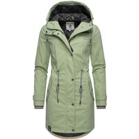 PEAK TIME Regenjacke "L60042" mit Kapuze stylisch taillierter Regenmantel für Damen von Peak Time