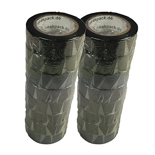 16x PeakPack 10m Isolierband schwarz 16x PeakPack 10m Isolierband schwarz von PeakPack