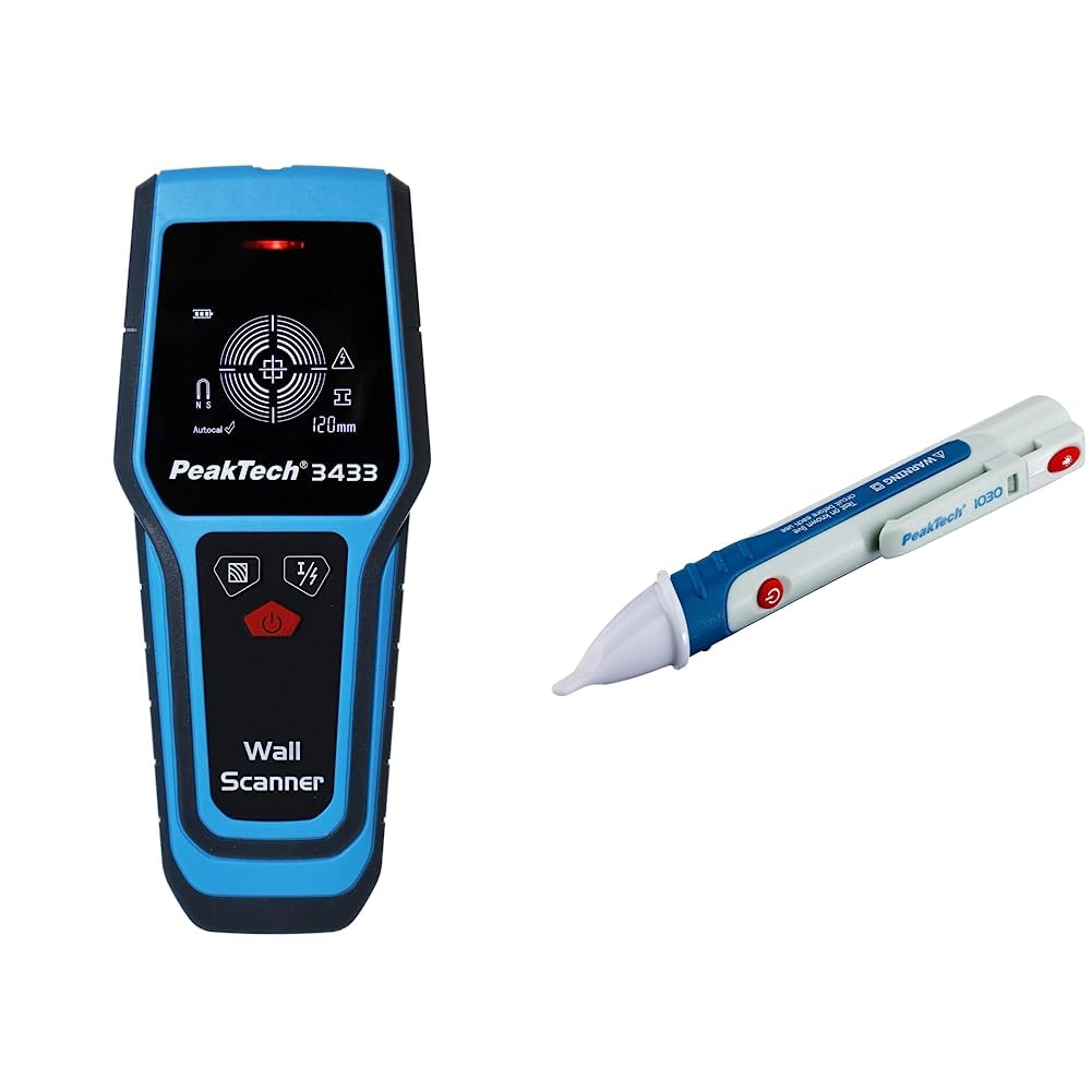 Peak Tech 3433 Digitaler Wandscanner Stud Finder Ortungsgerät Metall Holz Strom B-Ware von PeakTech