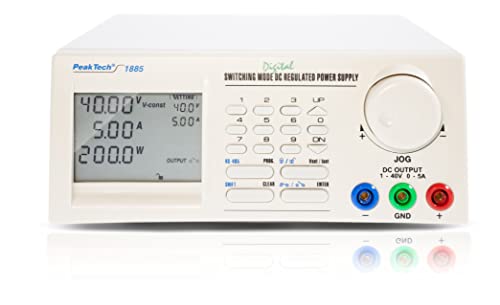 PeakTech 1885, Progr. DC-Schaltnetzteil mit RS-232 C + RS-485, 1-40 V/0-5 A DC von PeakTech