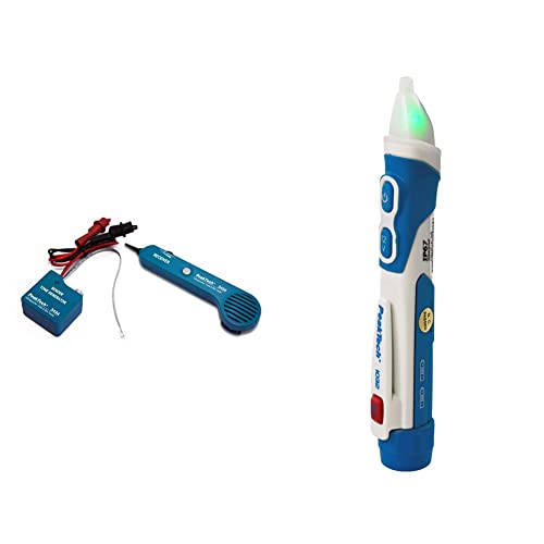 PeakTech 3434 – Leitungssucher für Leitungen und Telefonkabel mit Durchgangsprüfer und Tonsignal & 1032 – Kontaktloser AC Spannungsprüfer mit LED Signal Lampe & Vibration, 160 x 28 mm PeakTech 3434 – Leitungssucher für Leitungen und Telefonkabel mit Durchgangsprüfer und Tonsignal & 1032 – Kontaktloser AC Spannungsprüfer mit LED Signal Lampe & Vibration, 160 x 28 mm von PeakTech