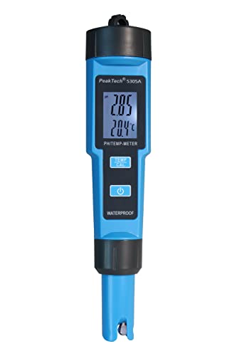 PeakTech 5305 A – 2 in 1 PH-Meter in Stiftform für PH/TEMP von PeakTech