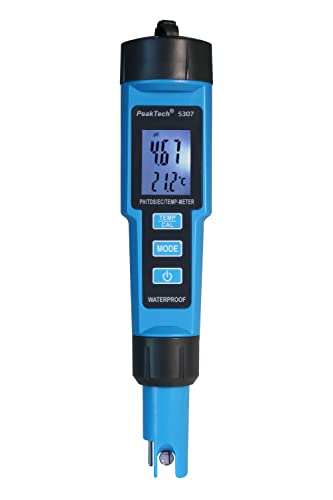 PeakTech 5307 – 4 in 1 PH-Meter in Stiftform für PH/EC/TDS/TEMP von PeakTech