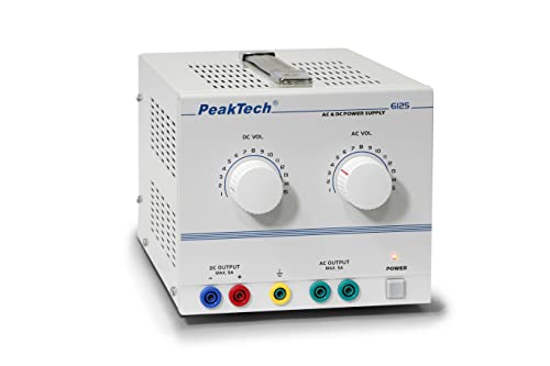 PeakTech DC AC Labornetzteil - Labornetzgerät 1-15V / 5A, linear, 1 Stück, P 6125 von PeakTech