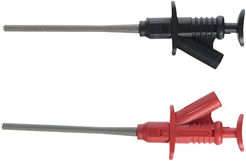 PeakTech P 7010 – Doppelt isolierte 5A Abgreifklemme – Messklemmen mit 4 mm Buchsen – Prüfspitzen für höchste Sicherheit zertifiziert nach EN 61010-031:2008 – CAT II 1000 V, 1 Stück von PeakTech