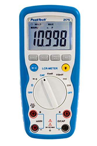 PeakTech P 2175 2175 – LCR-Meter für Widerstand, Kapazität, Induktivität, Messgerät, 11000 Counts, beleuchtetes LCD-Display, Staub- & Wasserdicht IP67, Digitales Multimeter, Strommessgerät, Durchgangsprüfer PeakTech P 2175 2175 – LCR-Meter für Widerstand, Kapazität, Induktivität, Messgerät, 11000 Counts, beleuchtetes LCD-Display, Staub- & Wasserdicht IP67, Digitales Multimeter, Strommessgerät, Durchgangsprüfer von PeakTech
