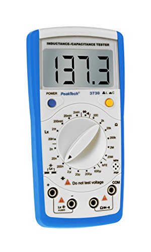 PeakTech LCR-Messgerät, max. 200 µF / 20 H / 20Mohm, 1 Stück, P 3730, Blau Weiss von PeakTech