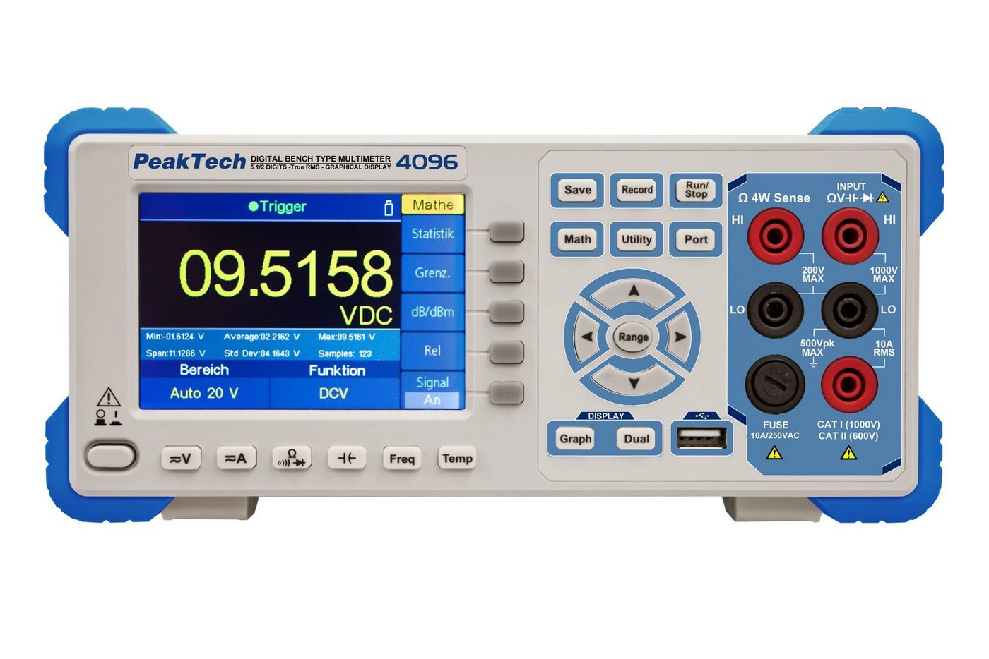 PeakTech Multimeter PeakTech 4096: TrueRMS grafisches Tischmultimeter ~ 200.000 Counts von PeakTech