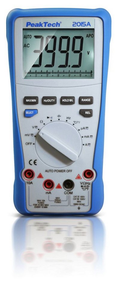 PeakTech Multimeter PeakTech 2015 A: True RMS Digitalmultimeter ~ 4.000 Counts PeakTech Multimeter PeakTech 2015 A: True RMS Digitalmultimeter ~ 4.000 Counts von PeakTech