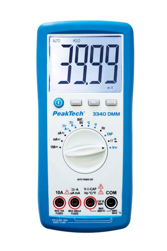 PeakTech Multimeter PeakTech 3340: Jumbo Digitalmultimeter ~ 4.000 Counts ~ 600V AC/DC von PeakTech