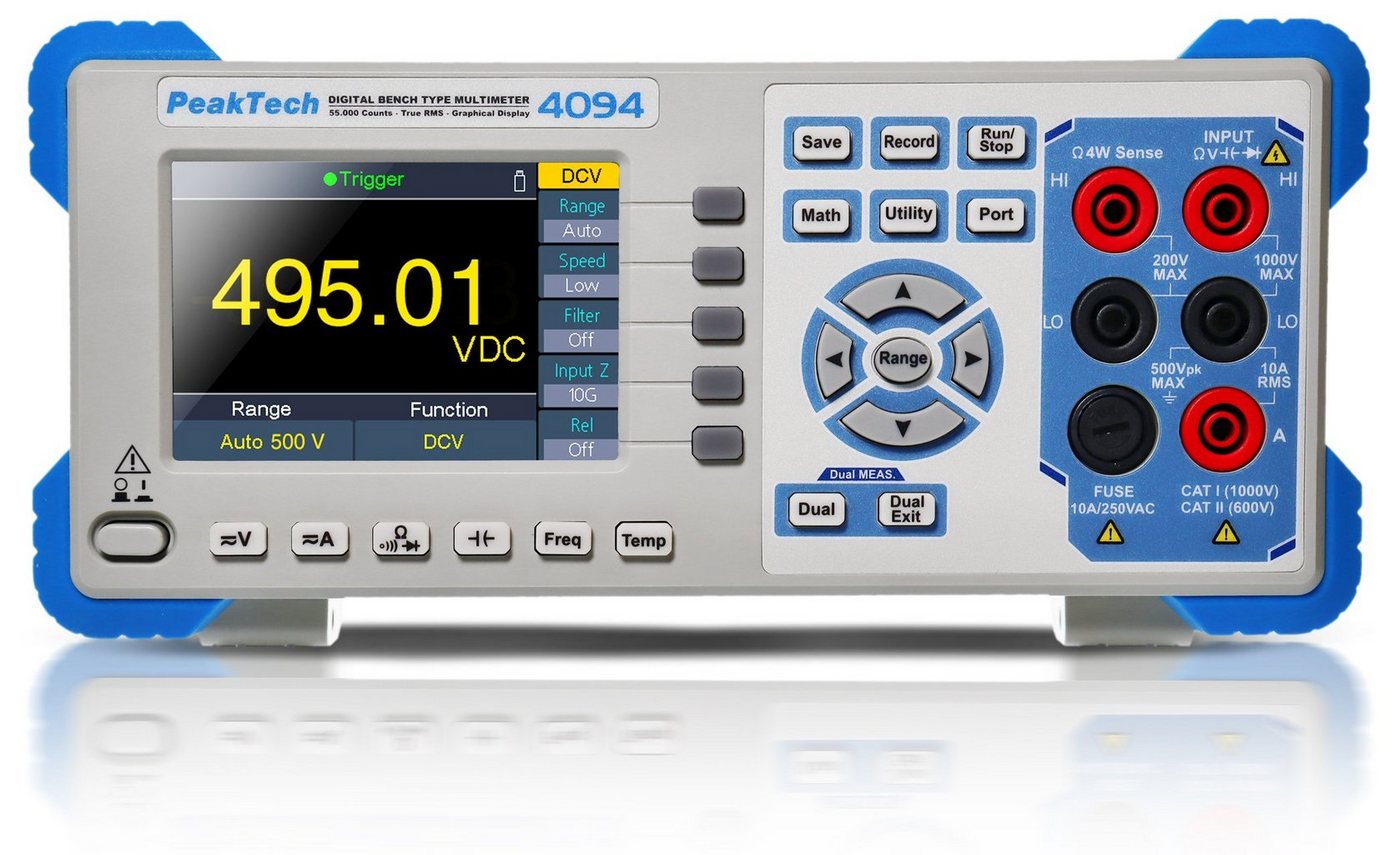 PeakTech Multimeter PeakTech 4094: TrueRMS grafisches Tischmultimeter ~ 55.000 Counts PeakTech Multimeter PeakTech 4094: TrueRMS grafisches Tischmultimeter ~ 55.000 Counts von PeakTech