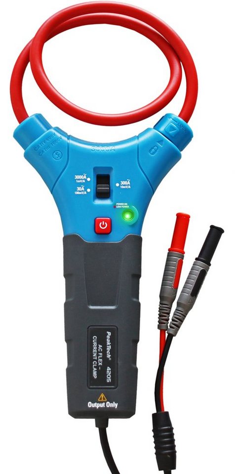 PeakTech Multimeter PeakTech 4205: Flexible Stromzange 3000 A AC / 4mm Stecker, (1 St) von PeakTech