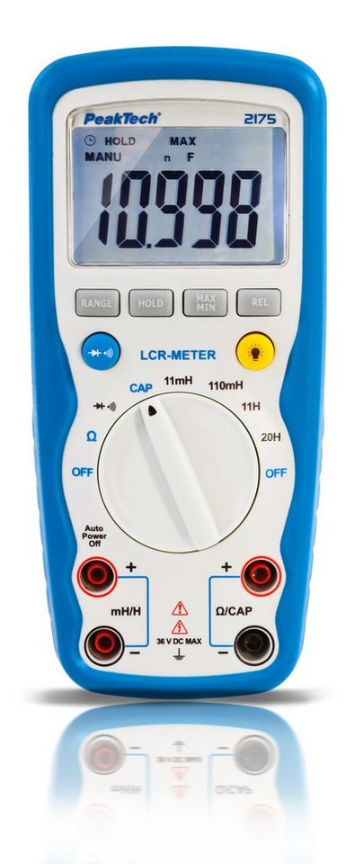 PeakTech Multimeter PeakTech P 2175: LCR-Meter ~ 11.000 Counts, (1 St) von PeakTech