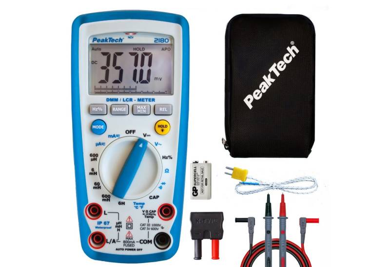 PeakTech Multimeter PeakTech P 2180: LCR-Meter ~ 6.000 Counts, (1 St) von PeakTech