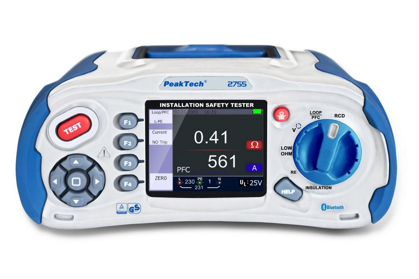 PeakTech Multimeter PeakTech P 2755: VDE 0100 Installationstester, (1 St) von PeakTech