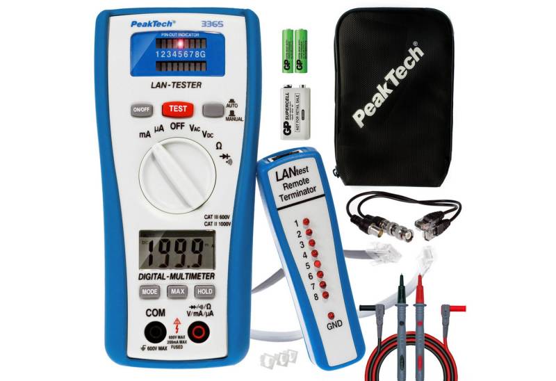 PeakTech Multimeter PeakTech P 3365: Digitalmultimeter ~ 2.000 Counts ~ 600V AC/DC, (1 St) von PeakTech