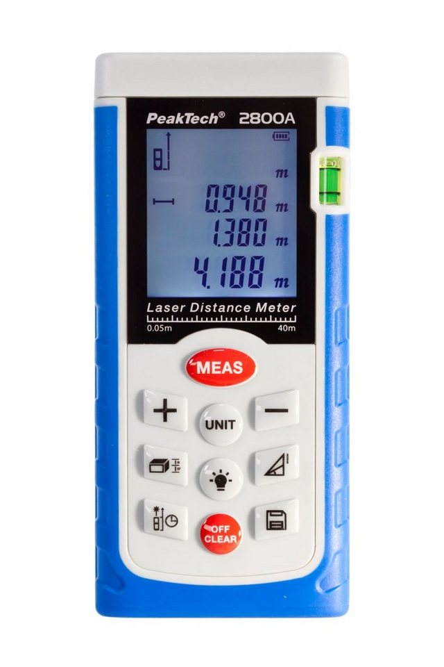 PeakTech Multitool PeakTech P 2800 A: Laser-Entfernungsmessgerät ~ 0,05 ... 40 m, (1 St) von PeakTech