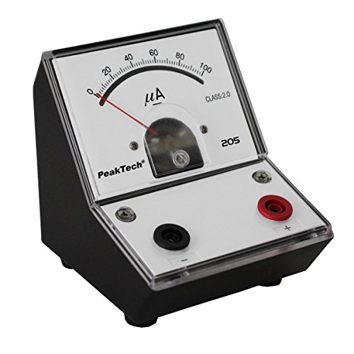 PeakTech P 205-02 Strommessgerät/ Amperemeter Analog/ Messgerät mit Spiegelskala 0 … 100mA DC von PeakTech