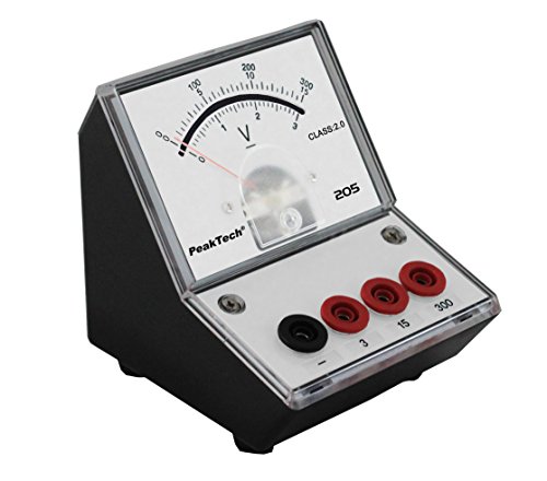 PeakTech P 205-07 Spannungsmessgerät/Voltmeter Analog/Messgerät mit Spiegelskala 0 … 3V/ 15V/ 300V DC PeakTech P 205-07 Spannungsmessgerät/Voltmeter Analog/Messgerät mit Spiegelskala 0 … 3V/ 15V/ 300V DC von PeakTech