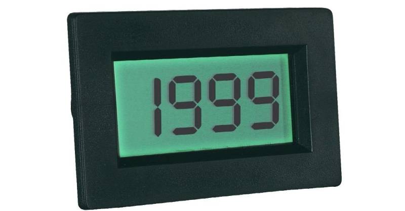 PeakTech Spannungsprüfer PeakTech LDP-14: LCD Voltmeter-Einbaumodul mit Hintergrundbeleuchtung von PeakTech
