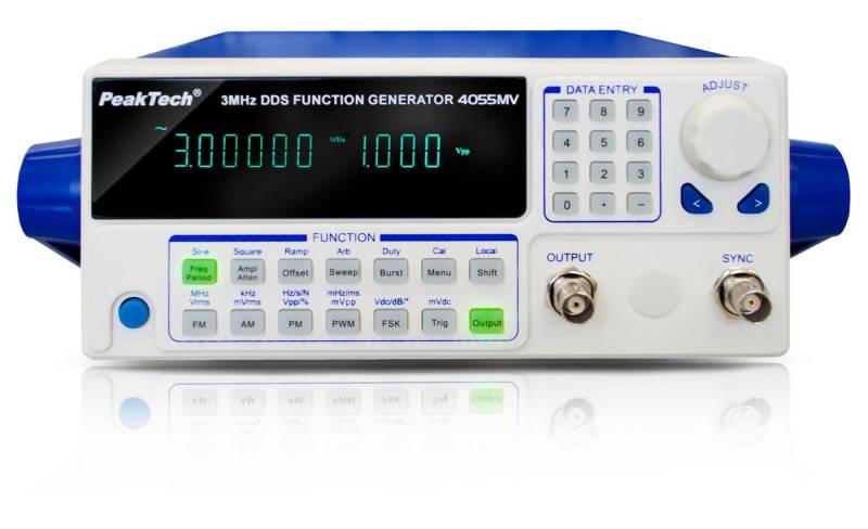 PeakTech Spannungsprüfer PeakTech P 4055 MV: 1-Kanal Signalgenerator ~ 10 µHz - 3 MHz, (1 St) von PeakTech