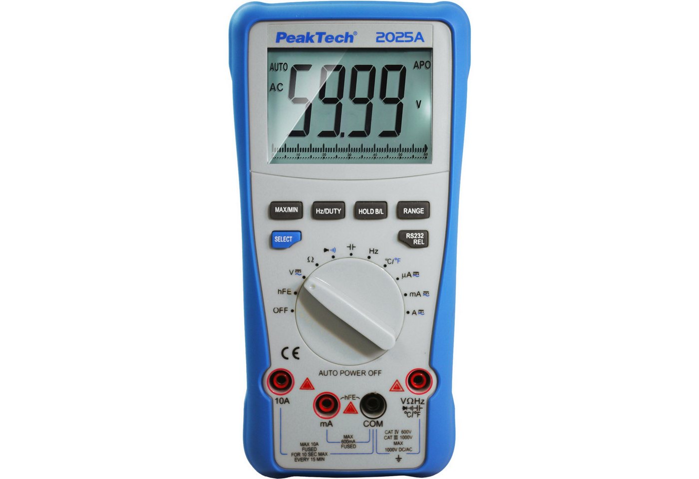 PeakTech Strommessgerät PEAKTECH True RMS Multimeter, P 2025 A, 1000 V AC PeakTech Strommessgerät PEAKTECH True RMS Multimeter, P 2025 A, 1000 V AC von PeakTech