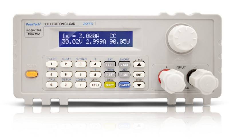 PeakTech Strommessgerät PeakTech P 2275: Elektronische DC Last ~ 0 - 360 V / 30 A ~ 150 W, 1-tlg. von PeakTech