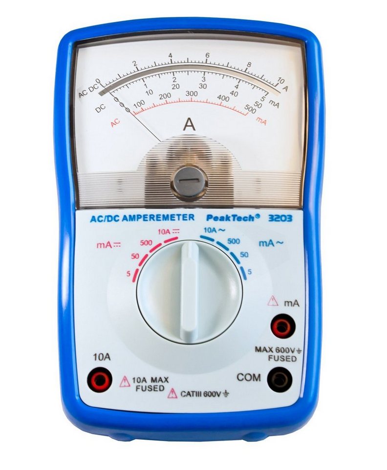 PeakTech Strommessgerät PeakTech P 3203: Analoges Amperemeter ~ 10 A AC/DC, 1-tlg. von PeakTech