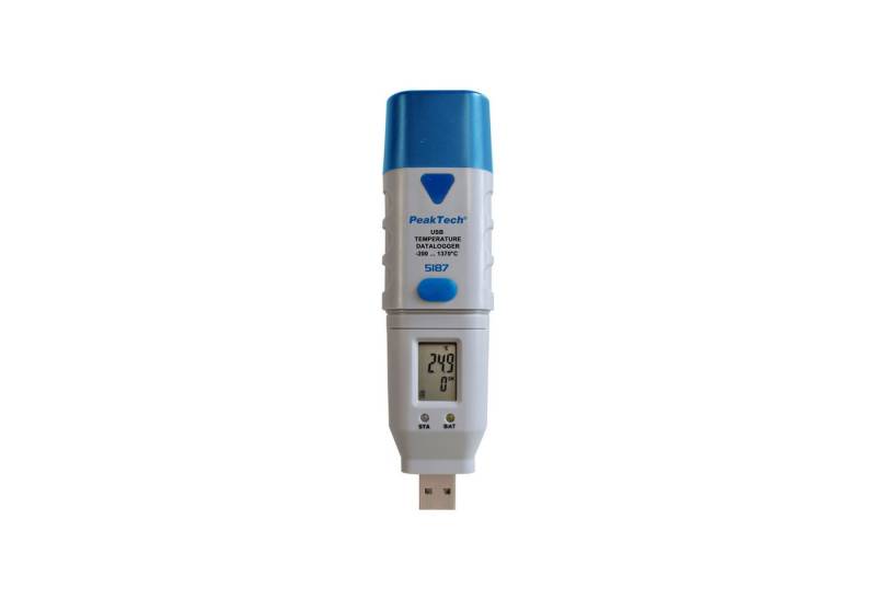 PeakTech Thermodetektor PEAKTECH USB-Datenlogger P 5187, Typ-K Temperatur, -200°C... 1300°C von PeakTech
