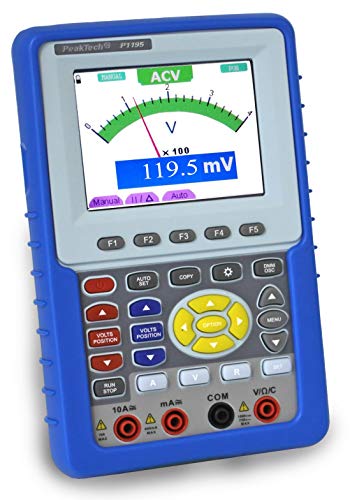 Peaktech 1195 Hand- Oszilloskop/Multimeter Oszilloskop 100 MHz / 2 CH mit Digital Multimeter mit Universal Koffer für Messgeräte, P 1195 Peaktech 1195 Hand- Oszilloskop/Multimeter Oszilloskop 100 MHz / 2 CH mit Digital Multimeter mit Universal Koffer für Messgeräte, P 1195 von PeakTech