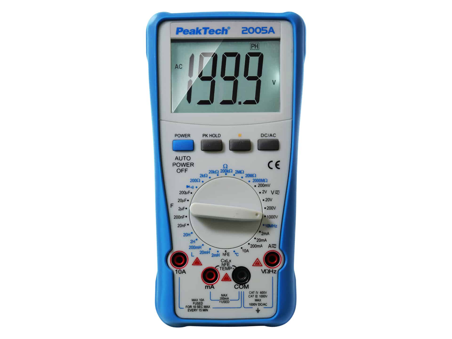 Peaktech Multimeter Messgerät Elektronik P 2005 A Digitalanzeige Cat Iii/Iv B-Ware Peaktech Multimeter Messgerät Elektronik P 2005 A Digitalanzeige Cat Iii/Iv B-Ware von PeakTech