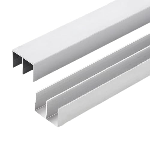 Peakjune SchiebetüRs Schiene,SchiebetüRbeschlag Set,Doppelte Schiene TüR Schiebe Moving Track,Aluminiumlegierung SchiebetüRs Schiene,Schien FüR DoppelschiebetüR,FüR SchranktüRen Peakjune SchiebetüRs Schiene,SchiebetüRbeschlag Set,Doppelte Schiene TüR Schiebe Moving Track,Aluminiumlegierung SchiebetüRs Schiene,Schien FüR DoppelschiebetüR,FüR SchranktüRen von Peakjune