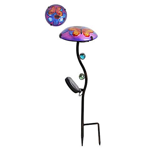 Teamson Home Peaktop POL-0007A Solar-Gartenstecker für den Außenbereich violett von Peaktop