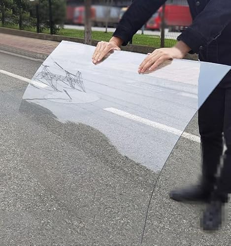 1,2 mm durchsichtige Kunststoffplatte aus Polycarbonat, regenfestes Polycarbonat-Dachsegel, Pergola-Dachüberdachung für Gewächshäuser, leicht zu schneidende und zu biegende Ersatzplatte, 0,6 von Pealihuy