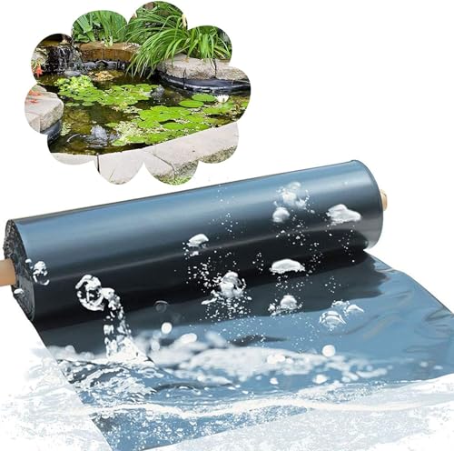 Pealihuy Gartenteich, strapazierfähige, langlebige Wasserspiel-Auskleidung, Flexible, undurchlässige Gartenpool-Membran, leicht zu schneiden(4x4m) von Pealihuy