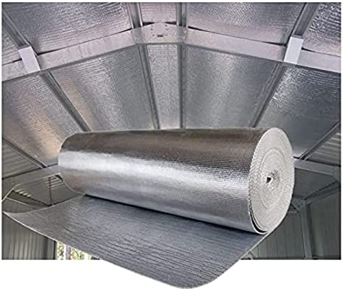 Pealihuy Isolierfolie Aluminium Dampfsperre Wände Böden Dachböden Dachböden Garagen Heizkörperschuppen Wohnwagen Boote Gewächshäuser,Selbstklebend Pealihuy Isolierfolie Aluminium Dampfsperre Wände Böden Dachböden Dachböden Garagen Heizkörperschuppen Wohnwagen Boote Gewächshäuser,Selbstklebend von Pealihuy