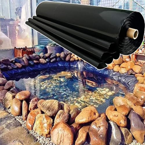Pealihuy Teichfolie, biegsam und langlebig, leicht zu schneiden und UV-beständig, for Fische oder Koi, Wasserfallsockel, Springbrunnen und Wassergärten(3x8m) von Pealihuy
